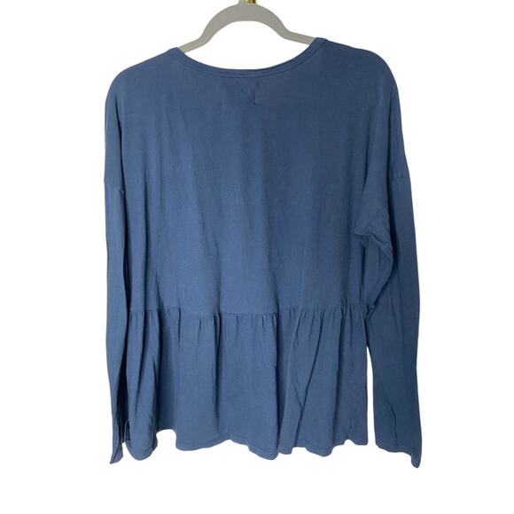 Anthropologie Saturday Sunday Peplum Top Babydoll Peasant Cottagecore Boho L - Picture 7 of 7